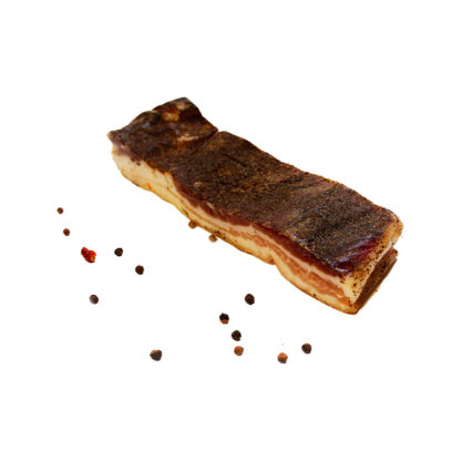 Panceta a la pimienta de Baza